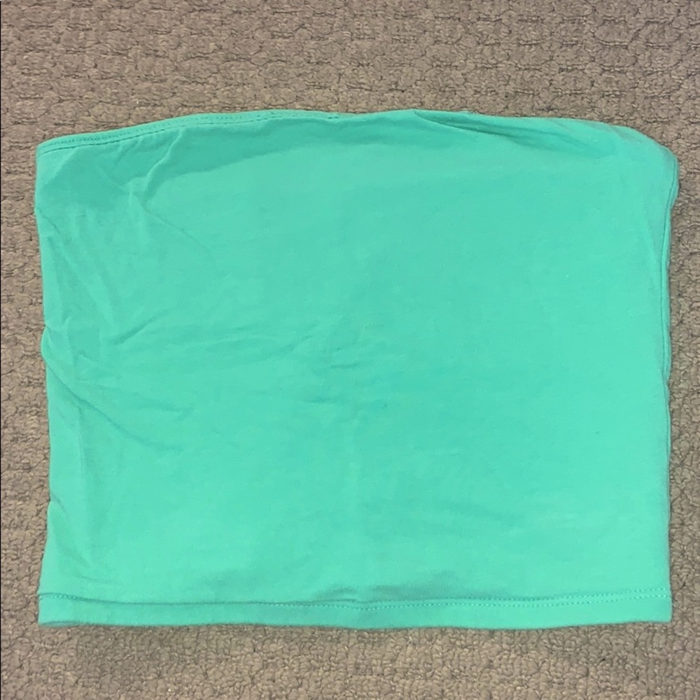 cute green tube top never worn